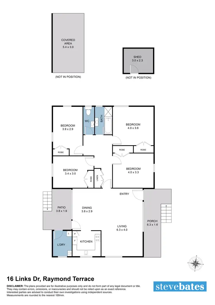 Floorplan of Homely house listing, 16 Links Drive, Raymond Terrace NSW 2324