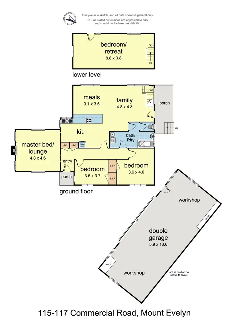 Floorplan of Homely house listing, 115-117 Commercial Road, Mount Evelyn VIC 3796