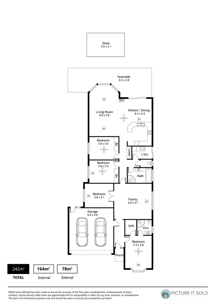 Floorplan of Homely house listing, 36 Folkestone Road, South Brighton SA 5048