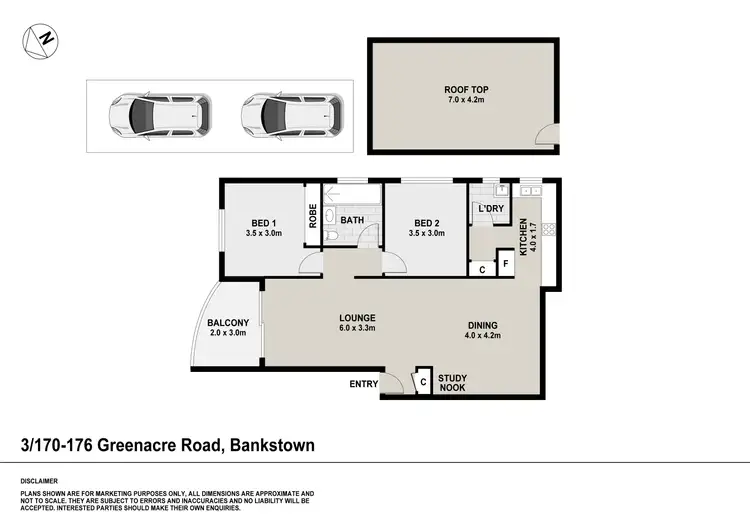 Floorplan of Homely apartment listing, 3/170-176 Greenacre Road, Bankstown NSW 2200