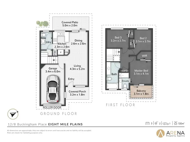 Floorplan of Homely townhouse listing, 12/8 Buckingham Place, Eight Mile Plains QLD 4113