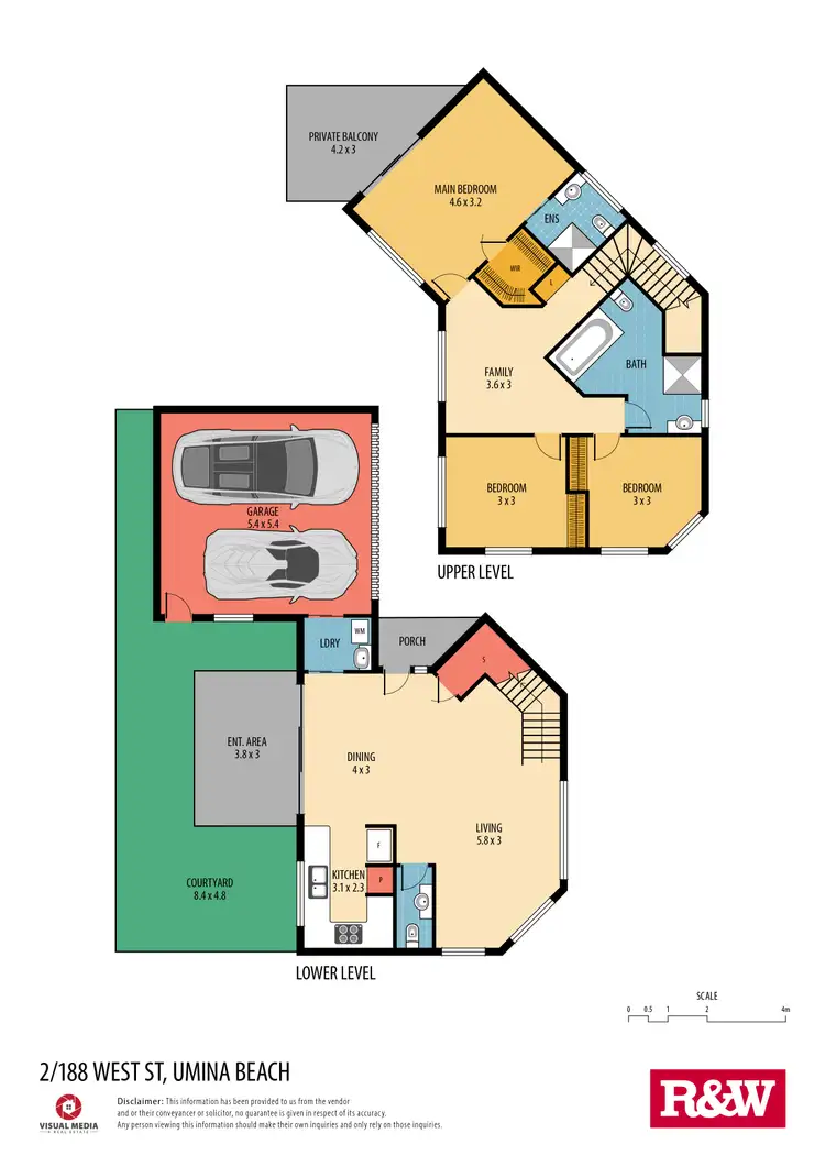Floorplan of Homely townhouse listing, 2/188 West Street, Umina Beach NSW 2257