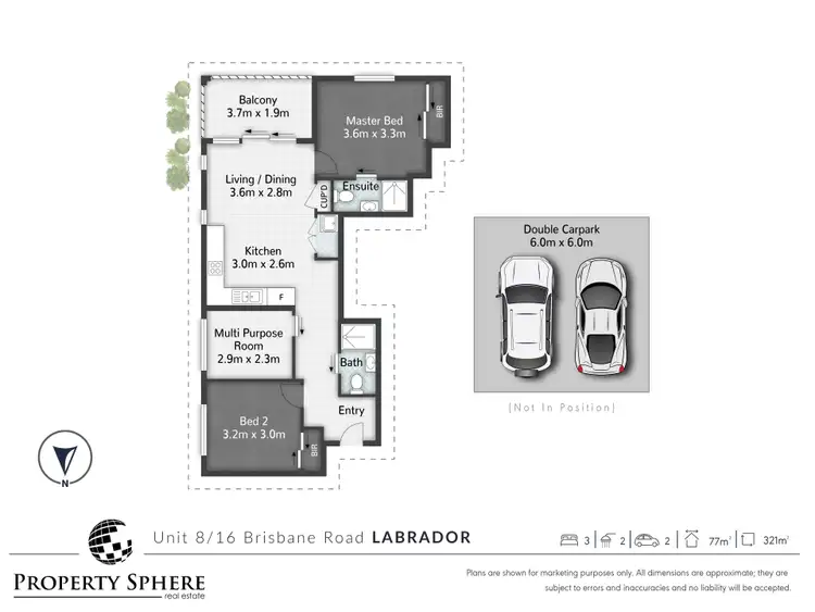 Floorplan of Homely apartment listing, 8/16 Brisbane Road, Labrador QLD 4215