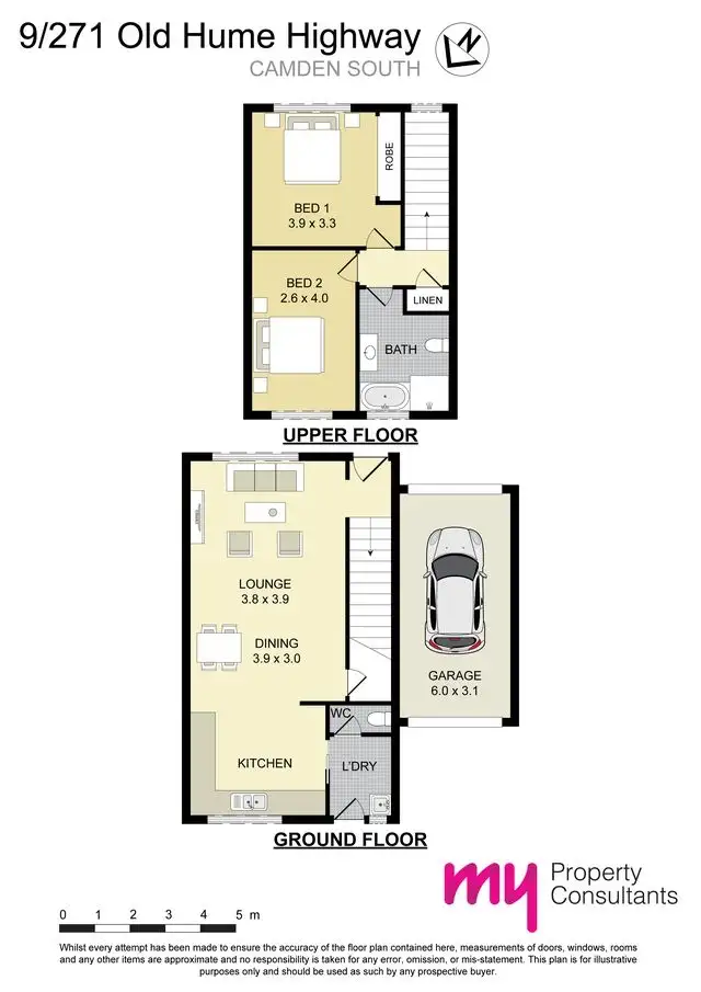 Floorplan of Homely villa listing, 9/271 Old Hume Highway, Camden South NSW 2570