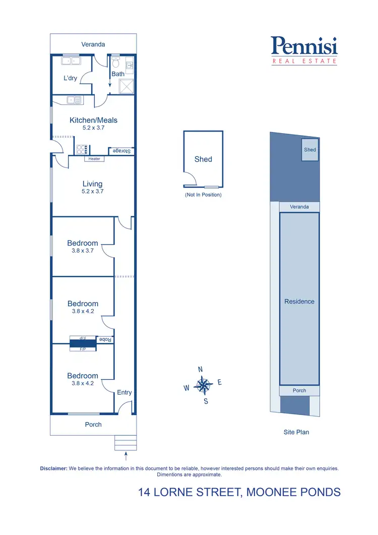 Floorplan of Homely house listing, 14 Lorne Street, Moonee Ponds VIC 3039