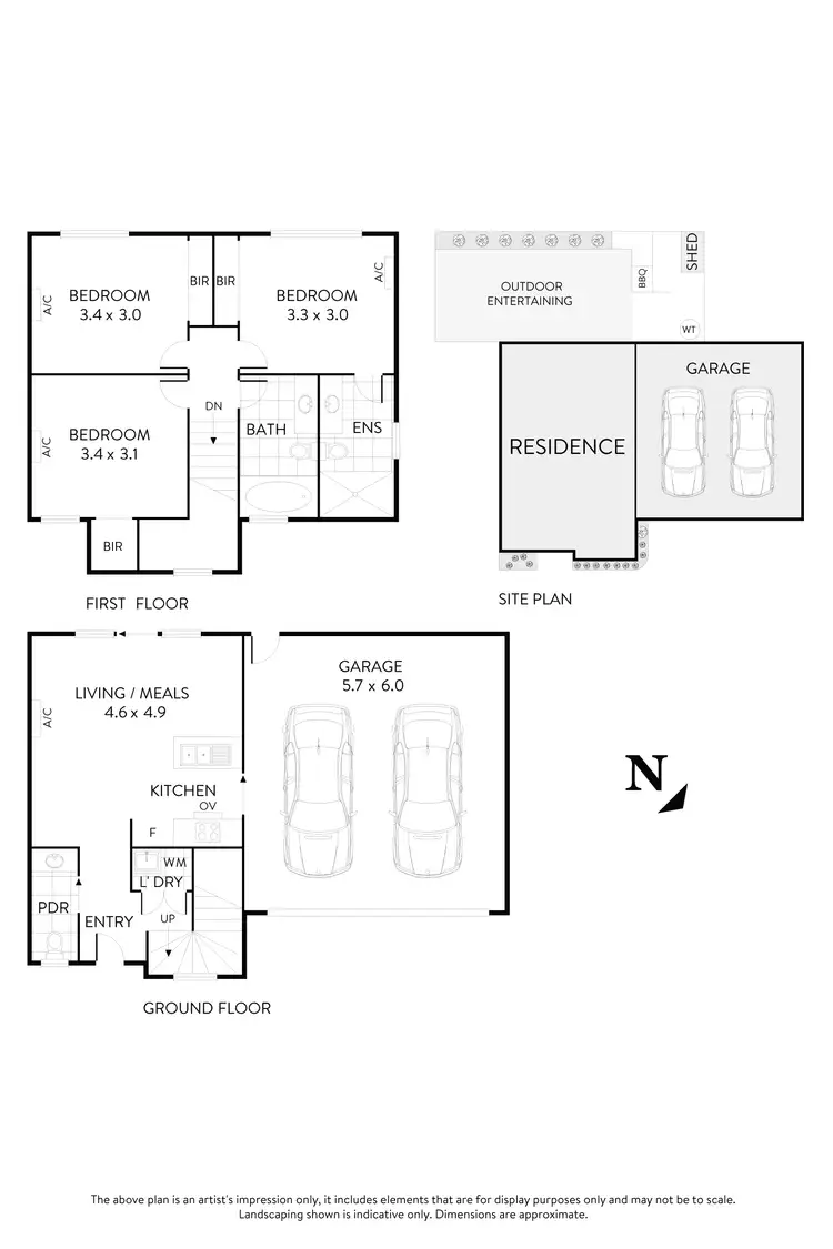 Floorplan of Homely townhouse listing, 2/10 Murphy Street, Altona North VIC 3025