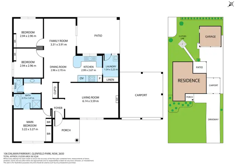 Floorplan of Homely house listing, 106 Dalman Parkway, Glenfield Park NSW 2650