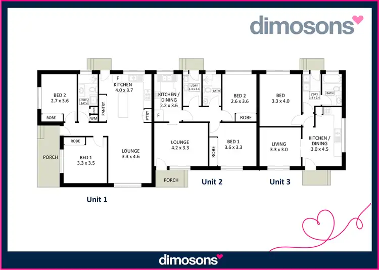 Floorplan of Homely block of units listing, 76 Jane Avenue, Warrawong NSW 2502