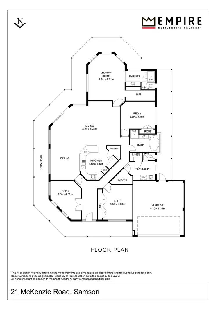 Floorplan of Homely house listing, 21 McKenzie Road, Samson WA 6163