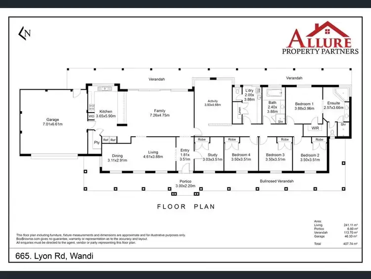 Floorplan of Homely house listing, 665 Lyon Road, Wandi WA 6167