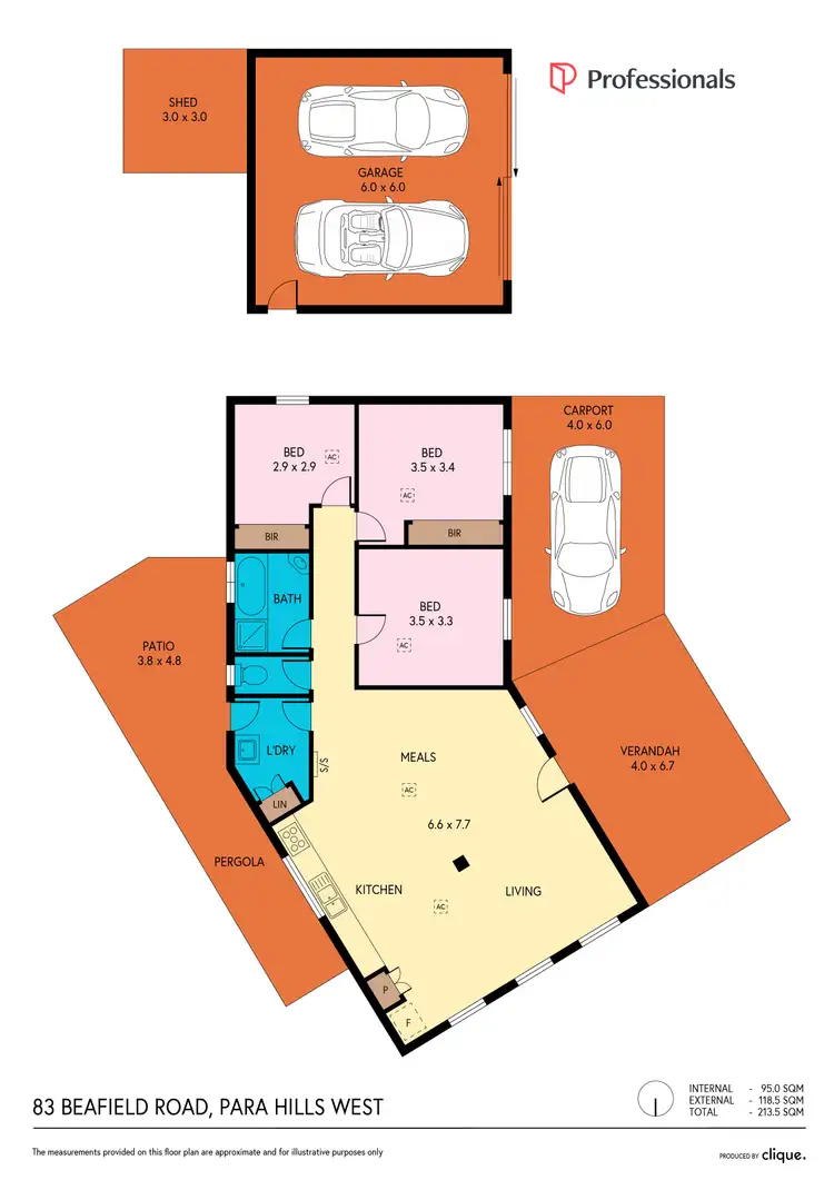 Floorplan of Homely house listing, 83 Beafield Road, Para Hills West SA 5096