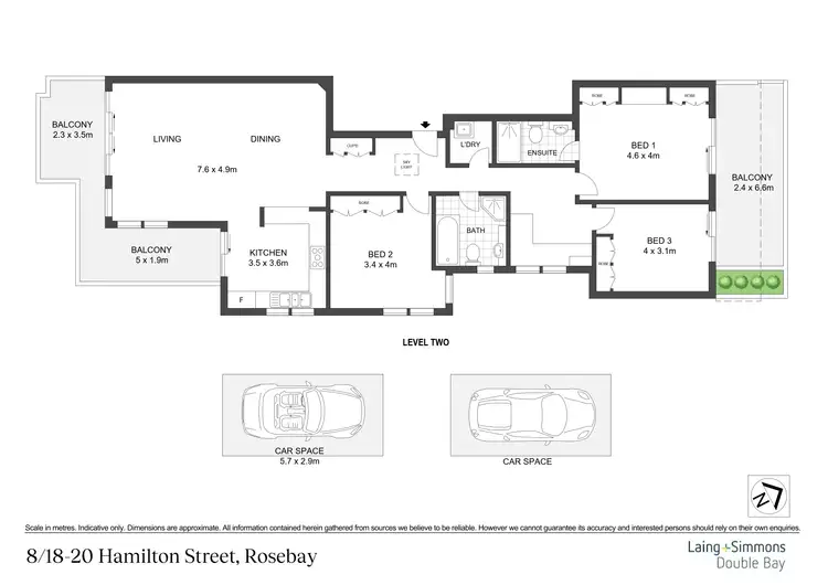 Floorplan of Homely apartment listing, 8/18-20 Hamilton Street, Rose Bay NSW 2029