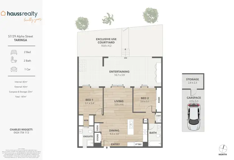 Floorplan of Homely unit listing, 57/29 Alpha Street, Taringa QLD 4068