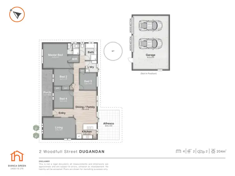 Floorplan of Homely house listing, 2 Woodfull Street, Dugandan QLD 4310