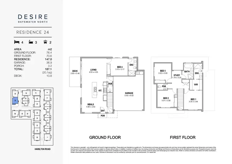 Floorplan of Homely townhouse listing, Lot 22, 23, 24/31-33 Hamilton Road, Bayswater North VIC 3153