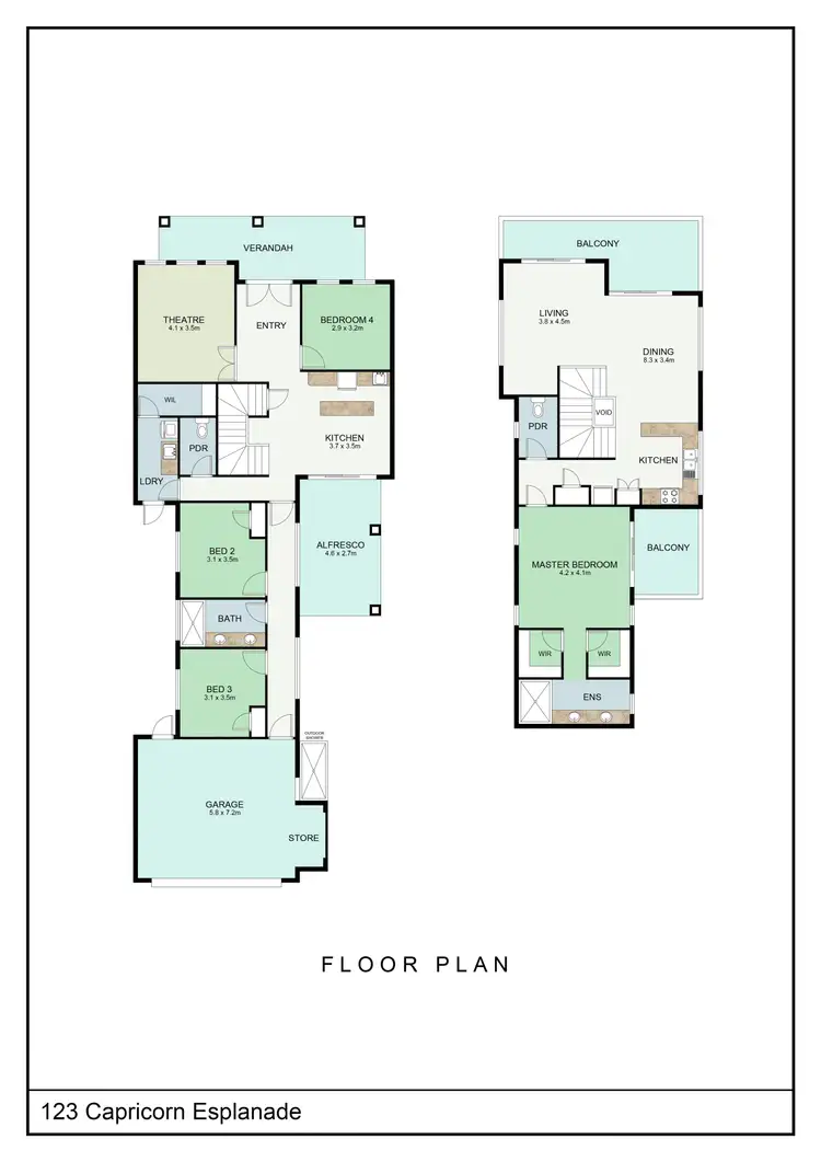 Floorplan of Homely house listing, 123 Capricorn Esplanade, Yanchep WA 6035