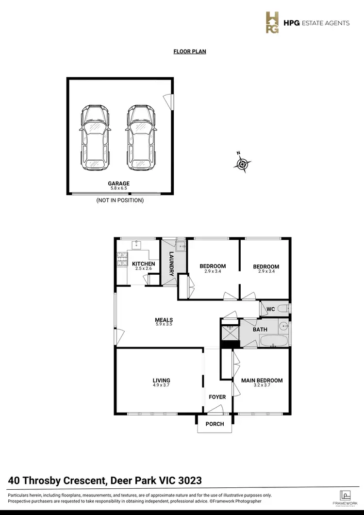 Floorplan of Homely house listing, 40 Throsby Crescent, Deer Park VIC 3023