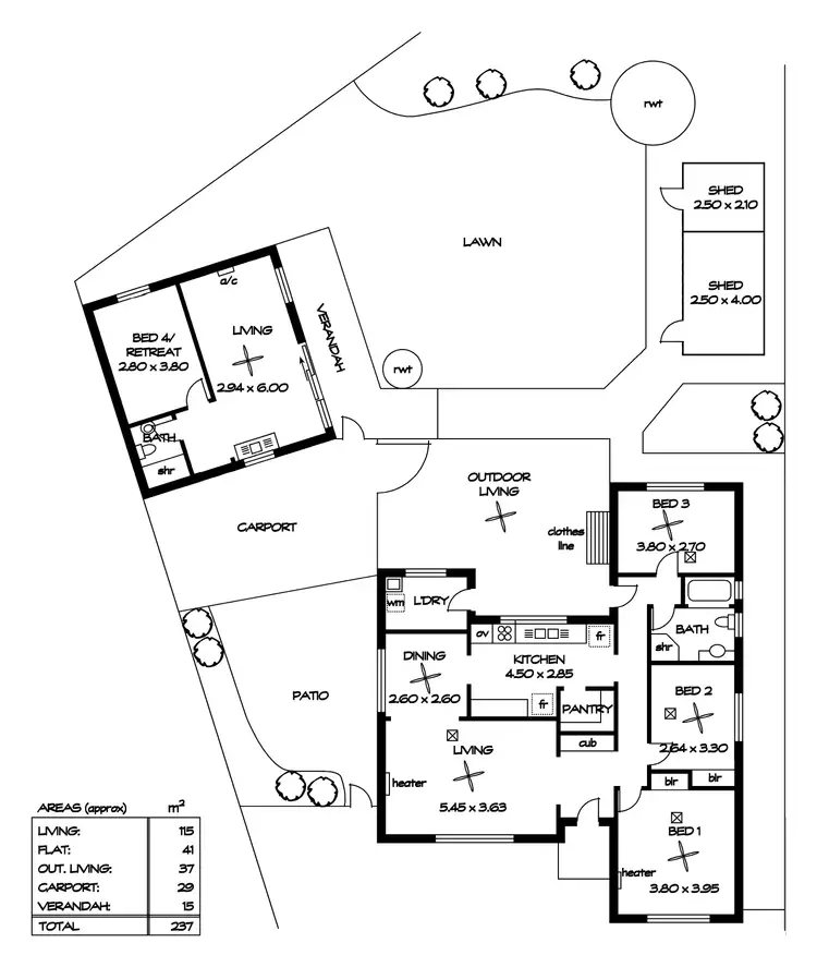 Floorplan of Homely house listing, 23 Laura Drive, Newton SA 5074