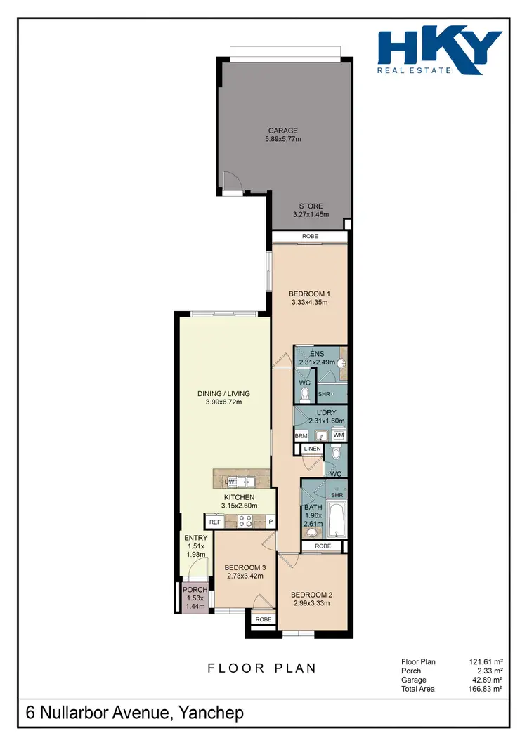 Floorplan of Homely house listing, 6 Nullarbor Avenue, Yanchep WA 6035