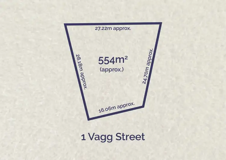 Floorplan of Homely land listing, 1 Vagg Street, Breamlea VIC 3227