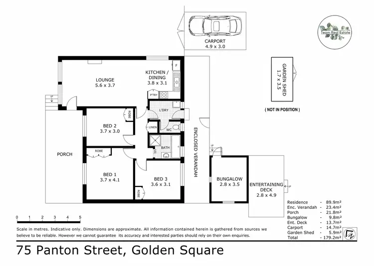 Floorplan of Homely house listing, 75 Panton Street, Golden Square VIC 3555