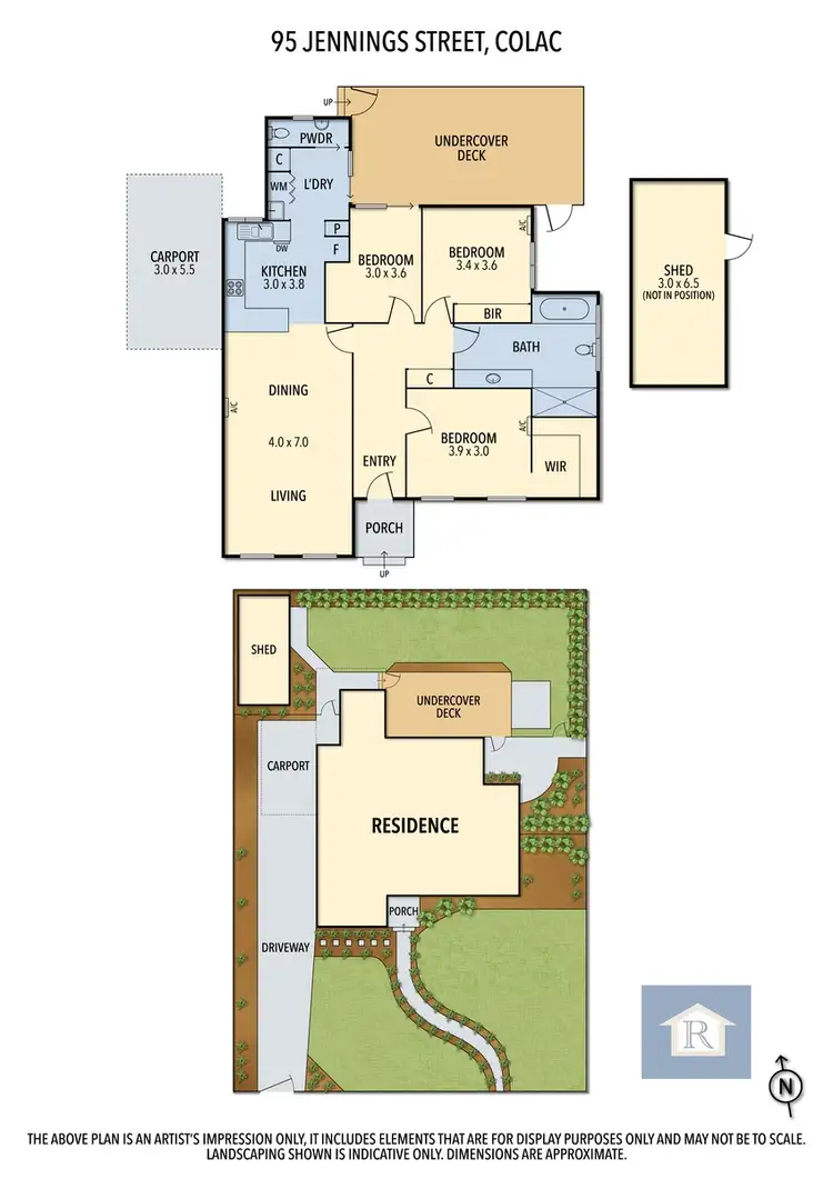 Floorplan of Homely house listing, 95 Jennings Street, Colac VIC 3250
