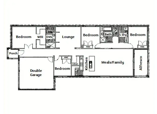 Floorplan of Homely house listing, 45 Brownlow Drive, Point Cook VIC 3030