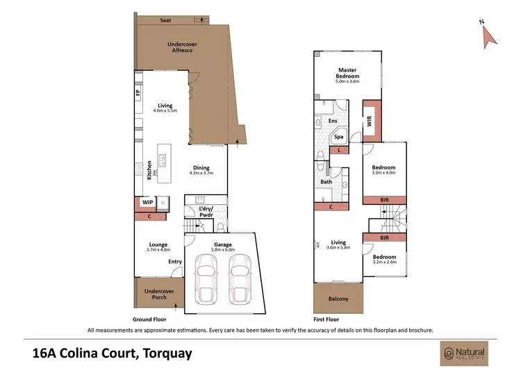 Floorplan of Homely townhouse listing, 16A Colina Court, Torquay VIC 3228