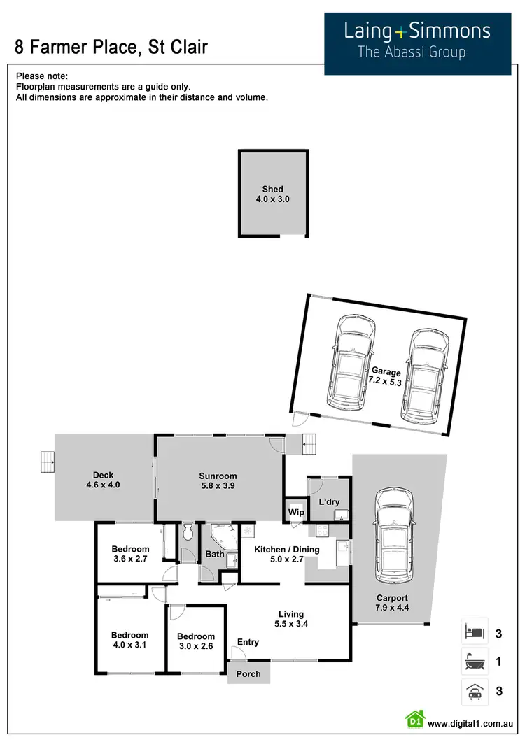 Floorplan of Homely house listing, 8 Farmer Place, St Clair NSW 2759