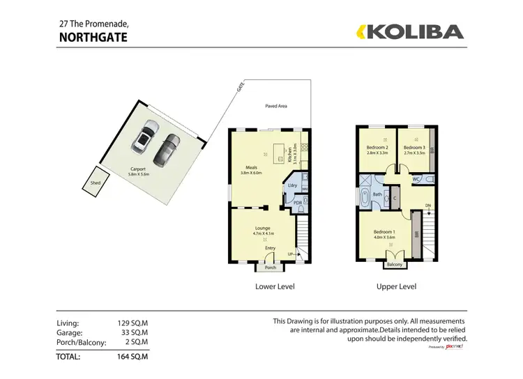Floorplan of Homely townhouse listing, 27 The Promenade, Northgate SA 5085