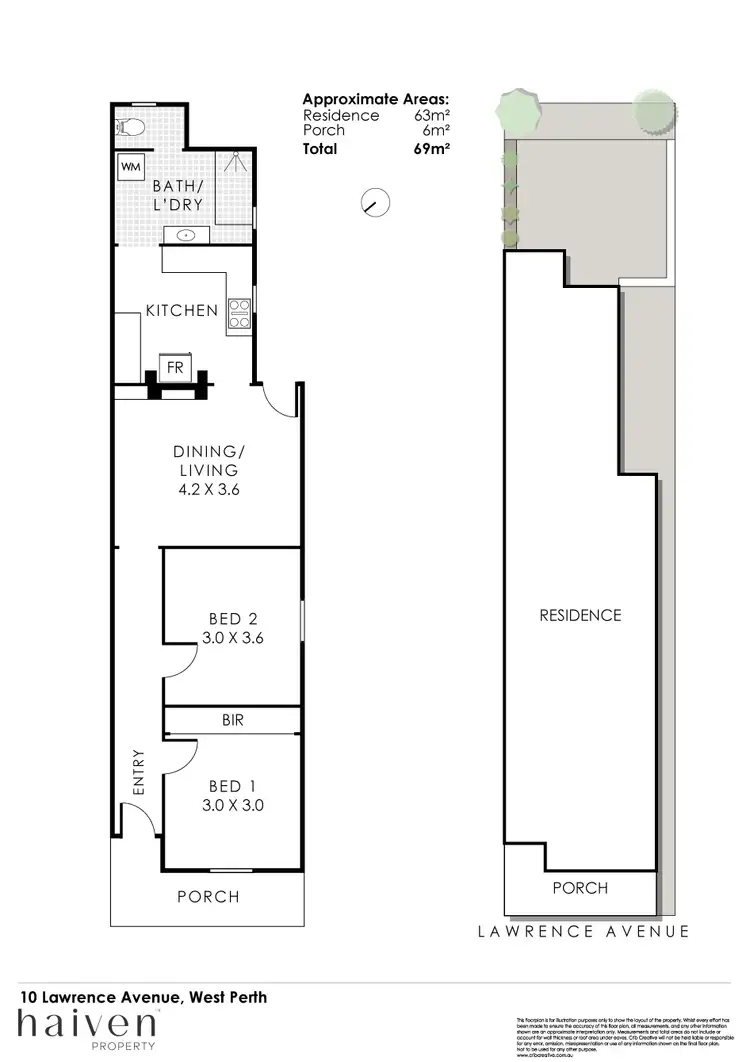 Floorplan of Homely house listing, 10 Lawrence Avenue, West Perth WA 6005