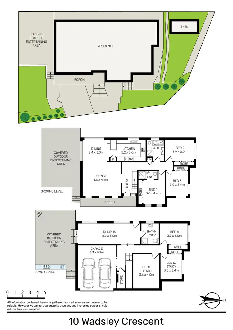 Floorplan of Homely house listing, 10 Wadsley Crescent, Connells Point NSW 2221
