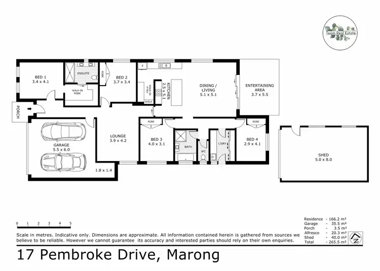 Floorplan of Homely house listing, 17 Pembroke Drive, Marong VIC 3515
