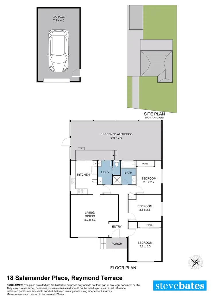 Floorplan of Homely house listing, 18 Salamander Place, Raymond Terrace NSW 2324