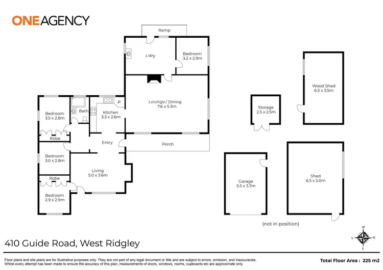Floorplan of Homely house listing, 410 Guide Road, West Ridgley TAS 7321