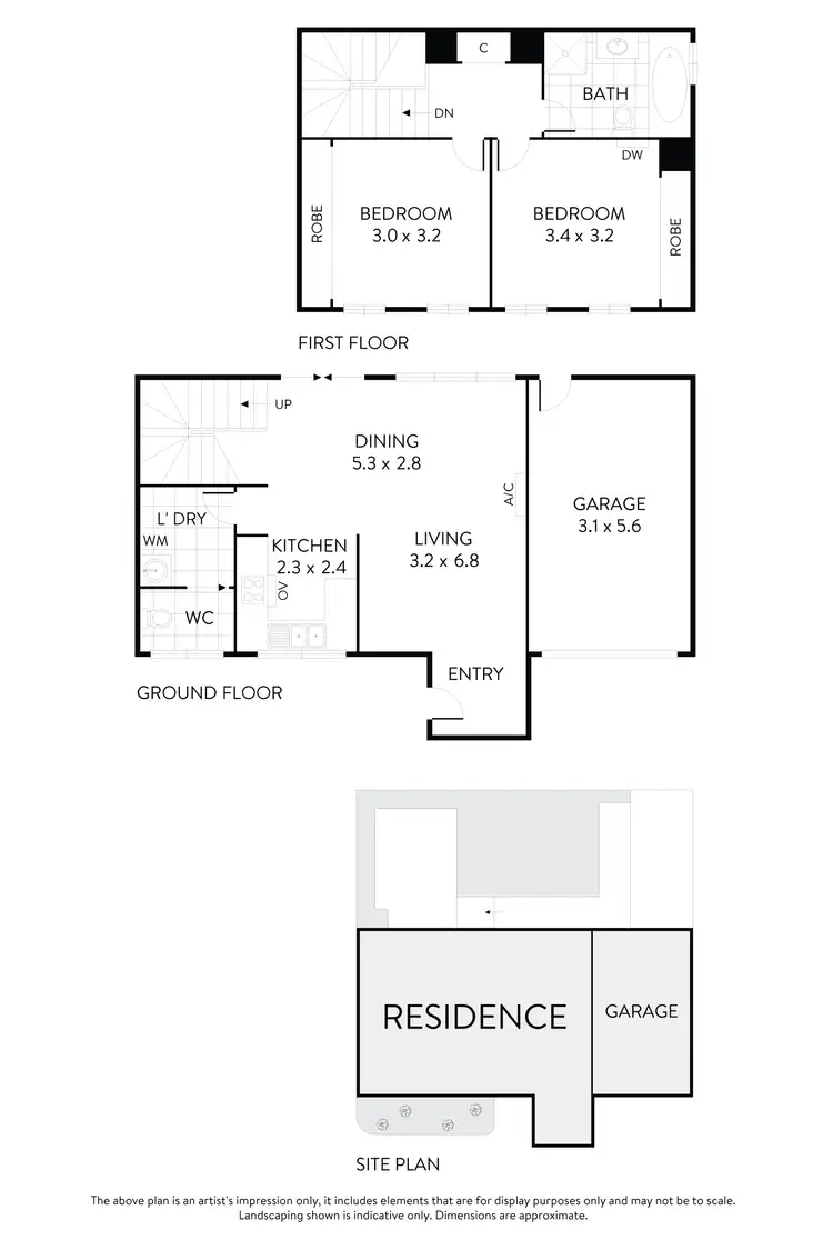 Floorplan of Homely townhouse listing, 4/22-24 Highridge Crescent, Airport West VIC 3042