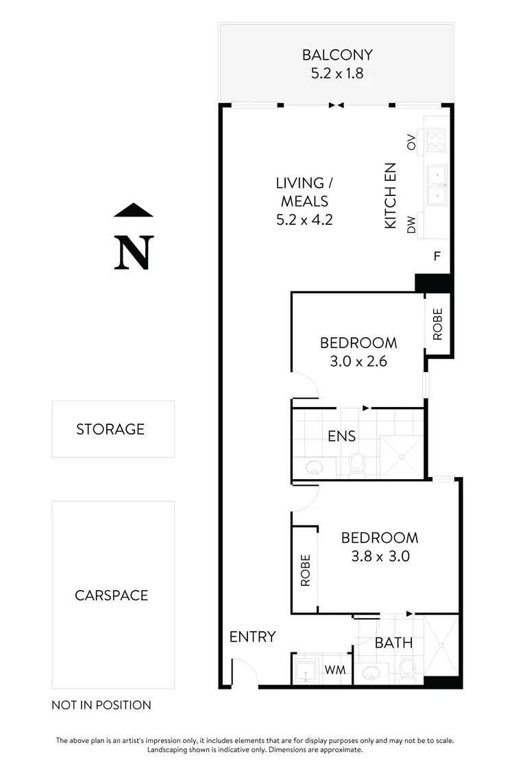 Floorplan of Homely apartment listing, 26/100 Keilor Road, Essendon North VIC 3041