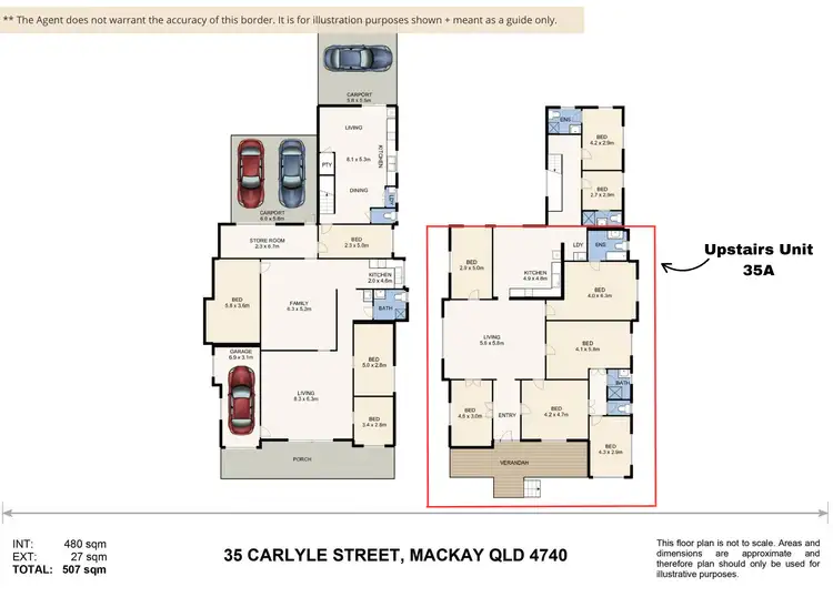 Floorplan of Homely unit listing, 35A Carlyle Street, Mackay QLD 4740