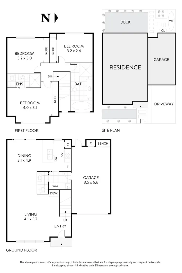 Floorplan of Homely townhouse listing, 1G Doyle Street, Avondale Heights VIC 3034