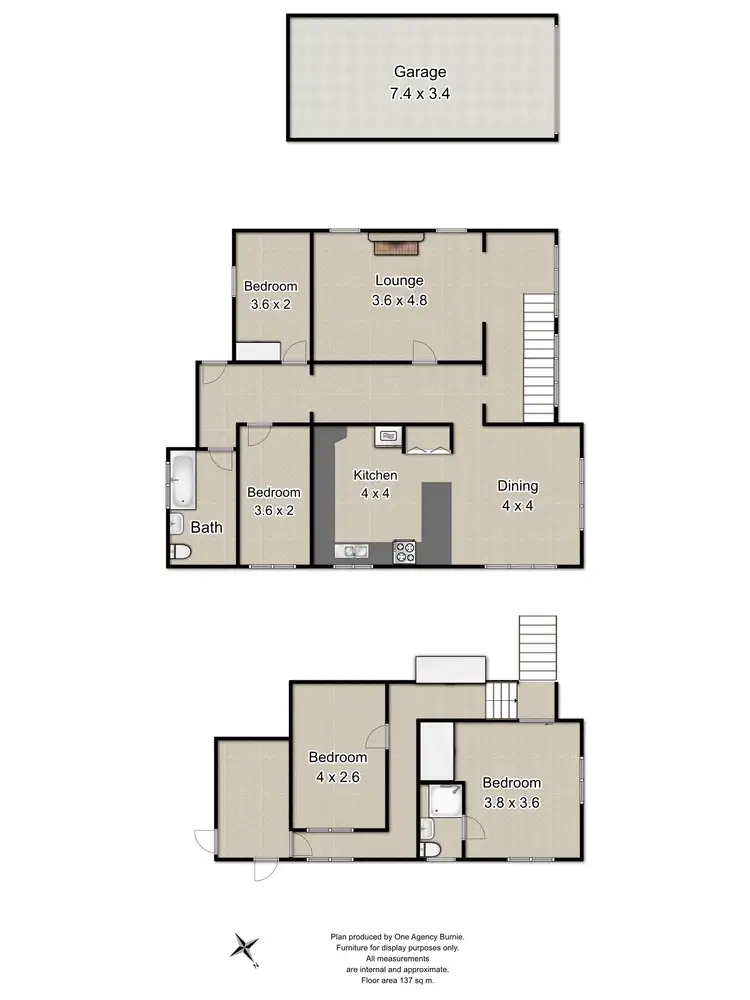 Floorplan of Homely house listing, 17 The Boulevard, Hillcrest TAS 7320