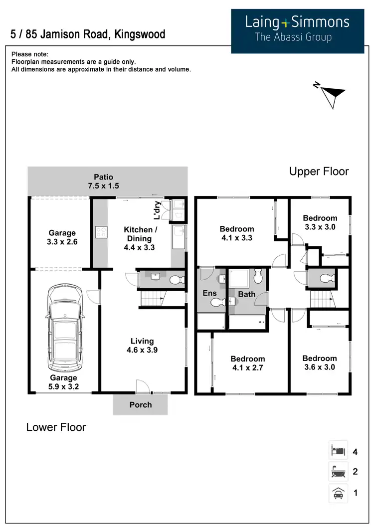 Floorplan of Homely townhouse listing, 5/85 Jamison Road, Kingswood NSW 2747