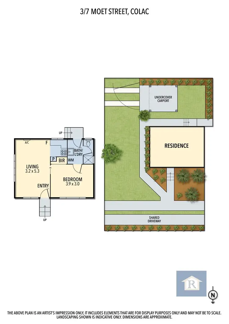 Floorplan of Homely unit listing, 3/7 Moet Street, Colac VIC 3250
