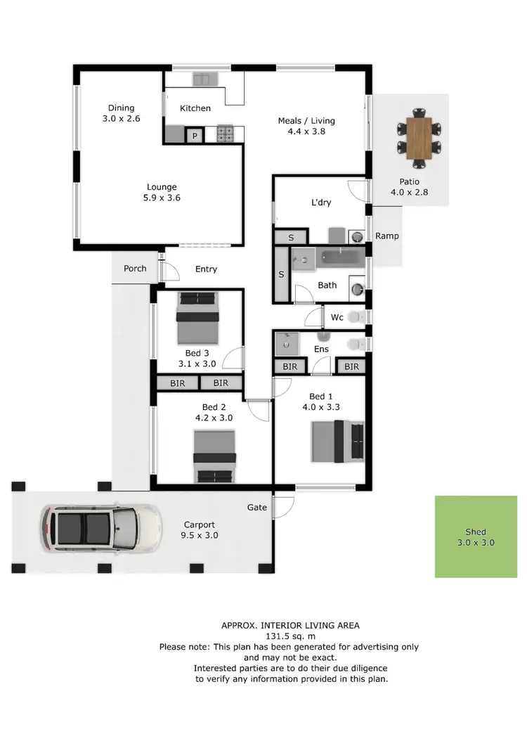 Floorplan of Homely house listing, 51 Gallipoli Street, Corowa NSW 2646