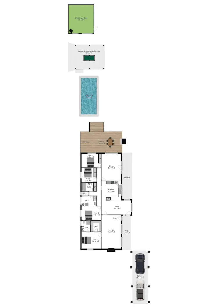 Floorplan of Homely house listing, 24 Banff Street, Corowa NSW 2646