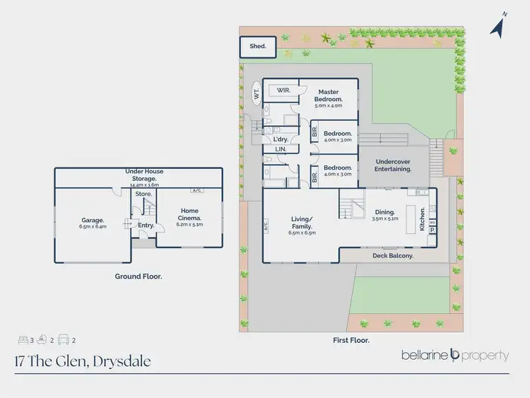 Floorplan of Homely house listing, 17 The Glen, Drysdale VIC 3222
