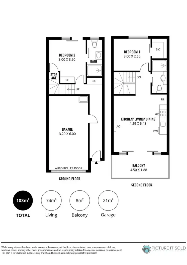 Floorplan of Homely townhouse listing, 23 Jonas Street, Munno Para SA 5115