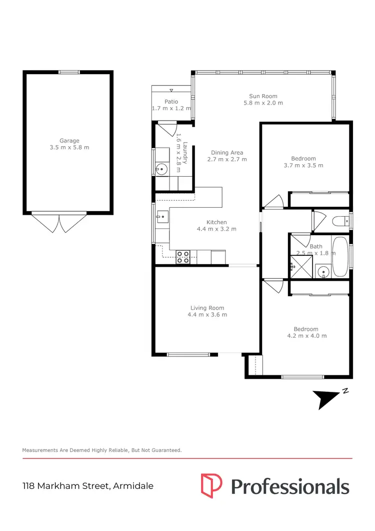 Floorplan of Homely house listing, 118 Markham Street, Armidale NSW 2350