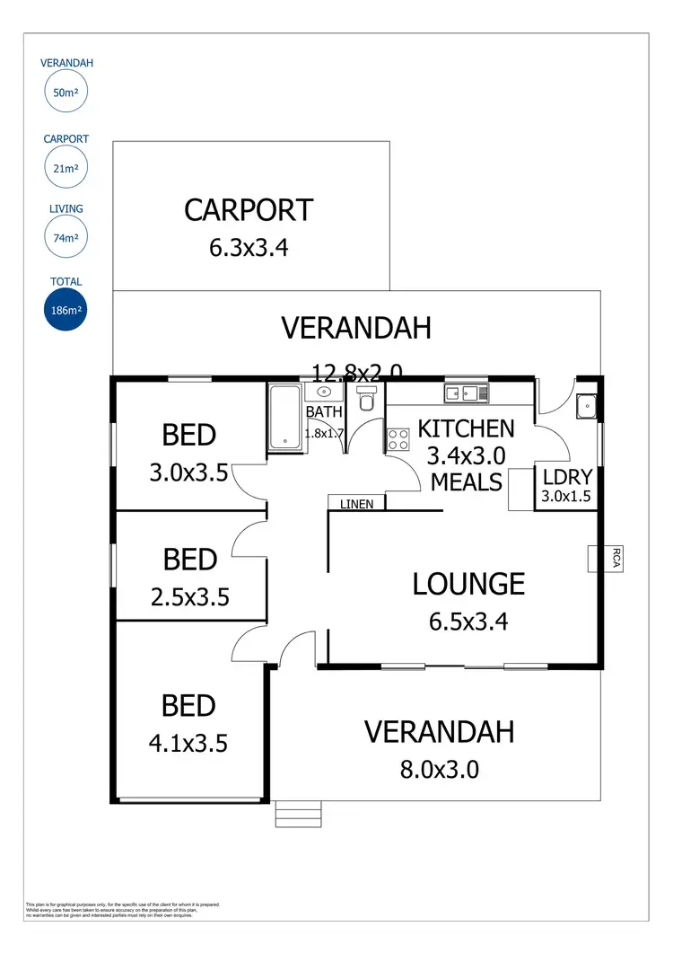 Floorplan of Homely house listing, 1/46 Willow Avenue, Murray Bridge SA 5253