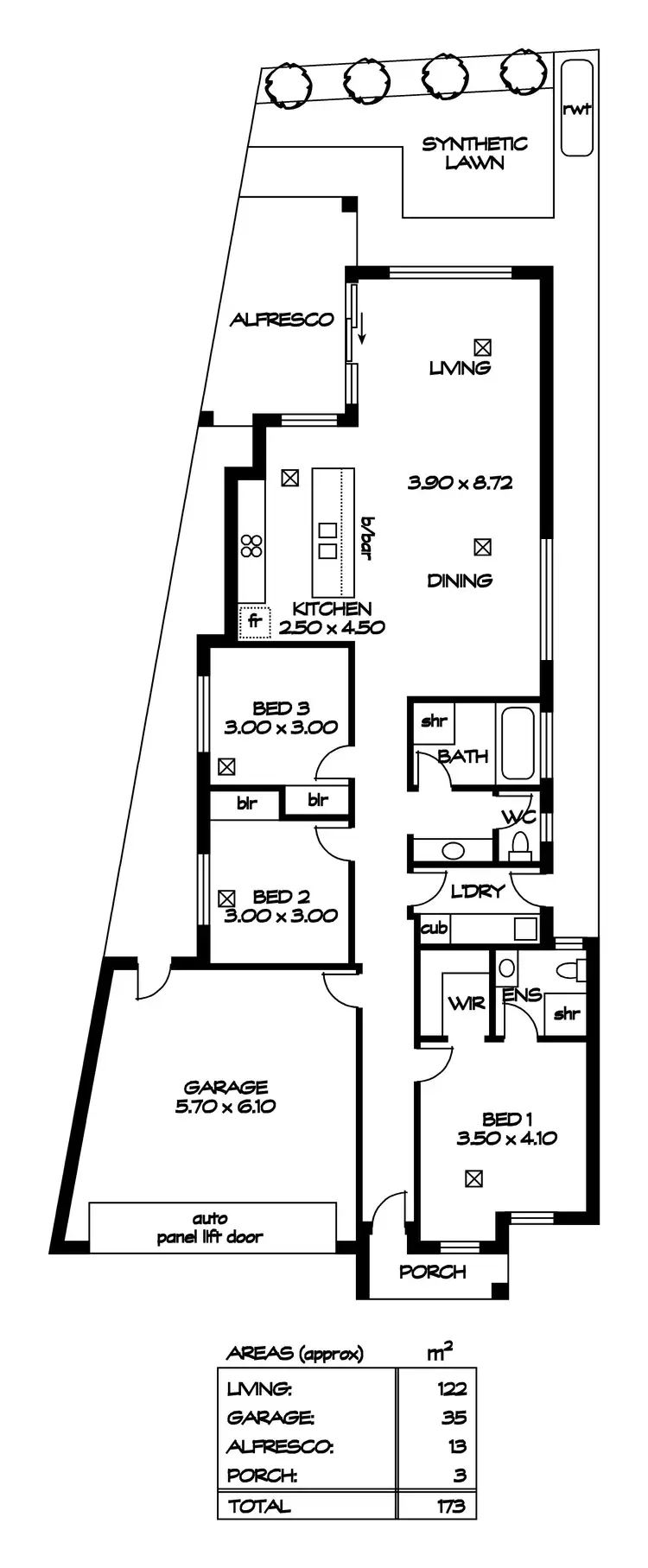 Floorplan of Homely house listing, 69 Chartwell Crescent, Paralowie SA 5108