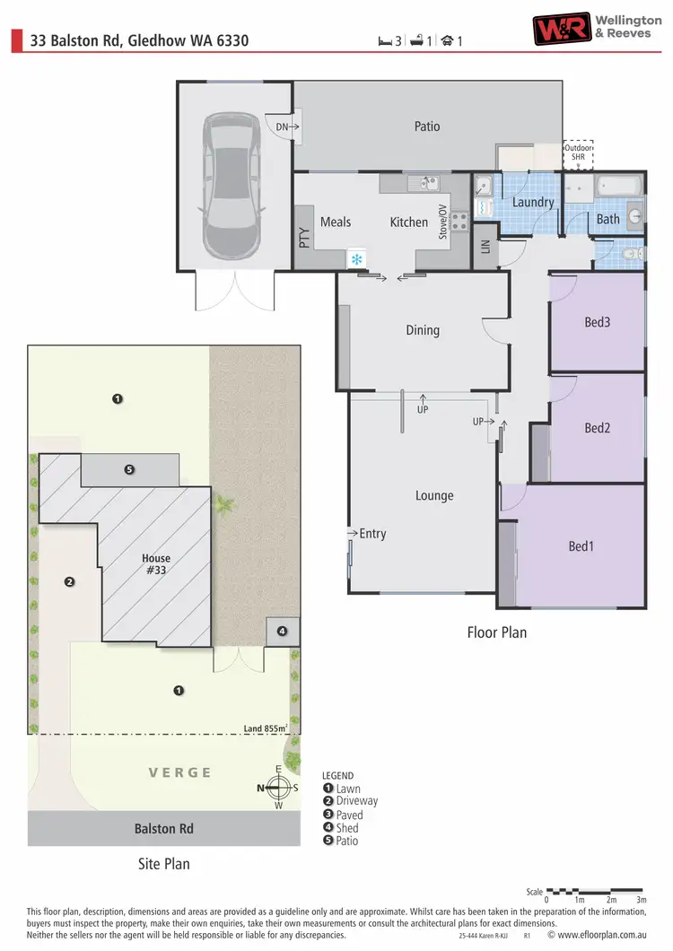 Floorplan of Homely house listing, 33 Balston Road, Gledhow WA 6330